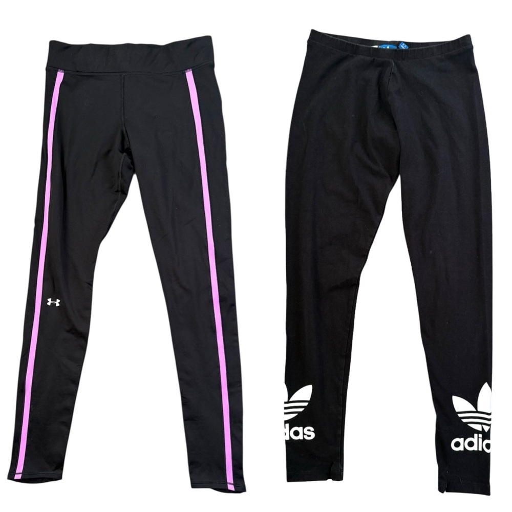 Adidas, Under Armour Gym Workout Pant Bundle Of 2